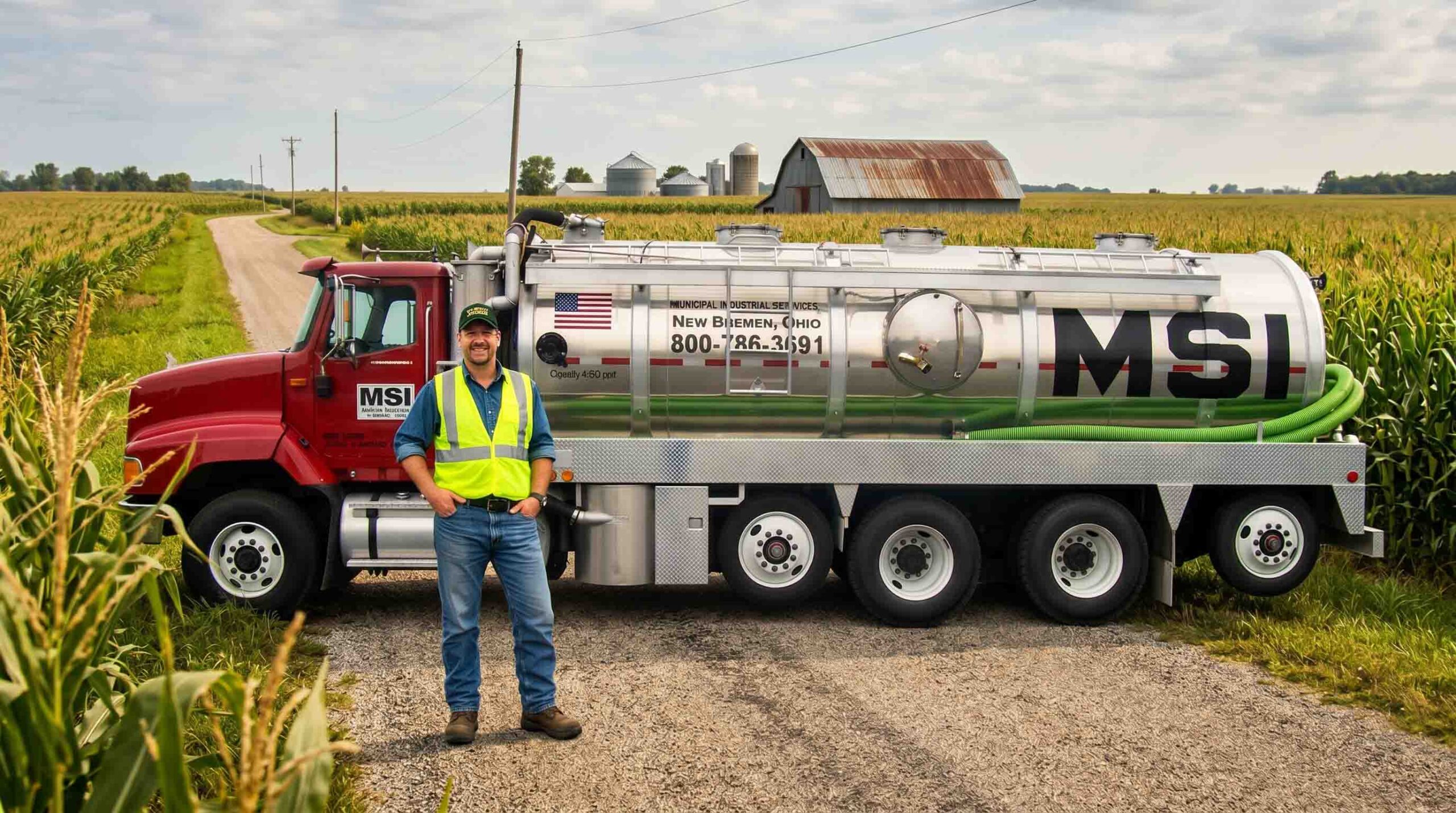 Mikes-Sanitation-Services8 Mike's Sanitation service truck providing wastewater and sanitation services in Ohio
